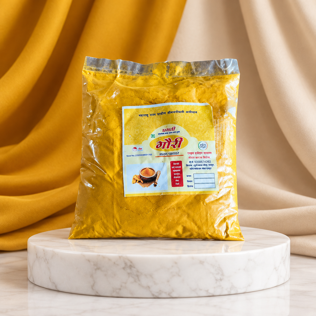 PRAGATI – Halad Powder | Aromatic, Authentic, Preservative-Free, Traditional Blend | Pack of 500 GM