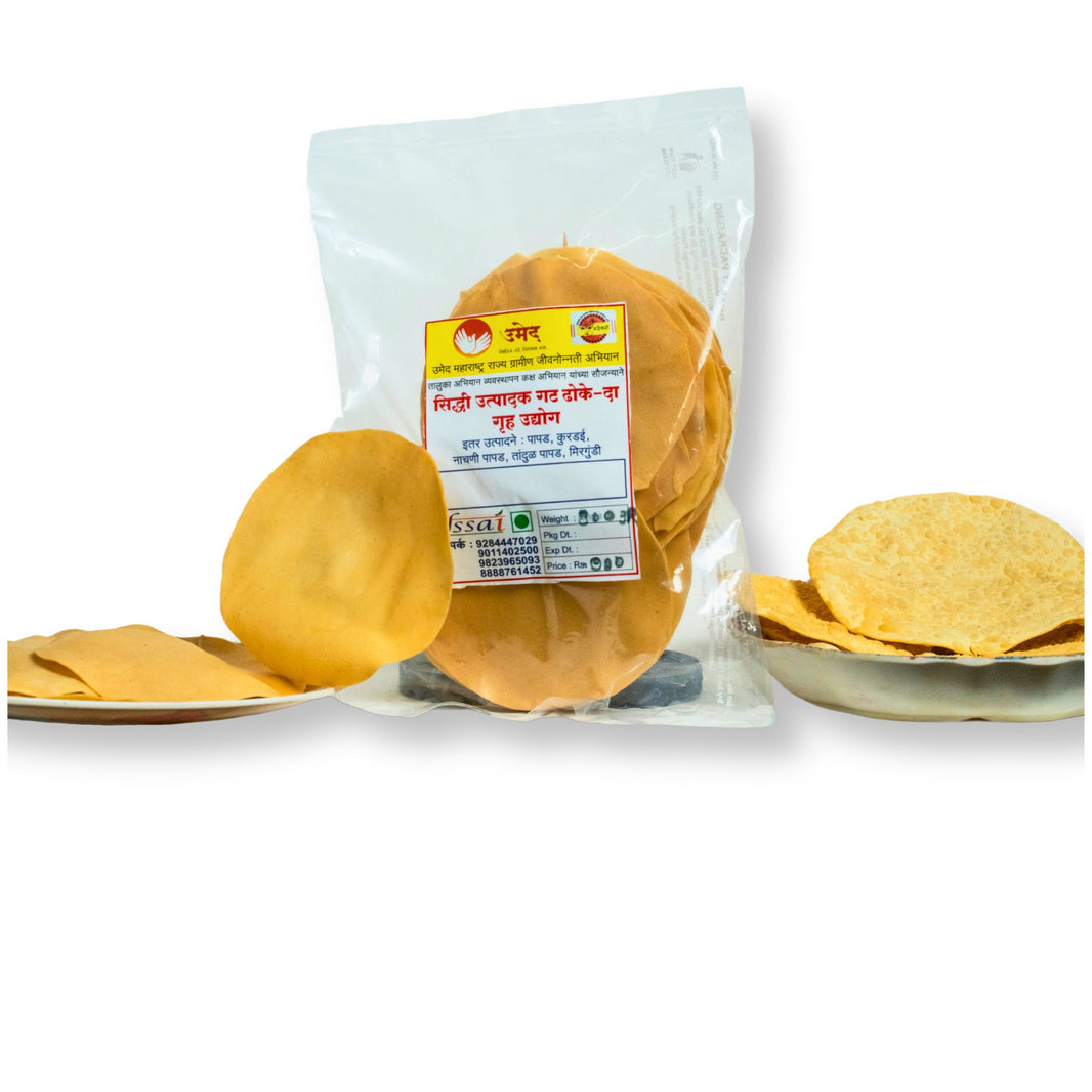 VAJRESHWARI, Udid Papad, Made By Natural Ingredients, No Artificial Chemical, Pack of 1000 gms
