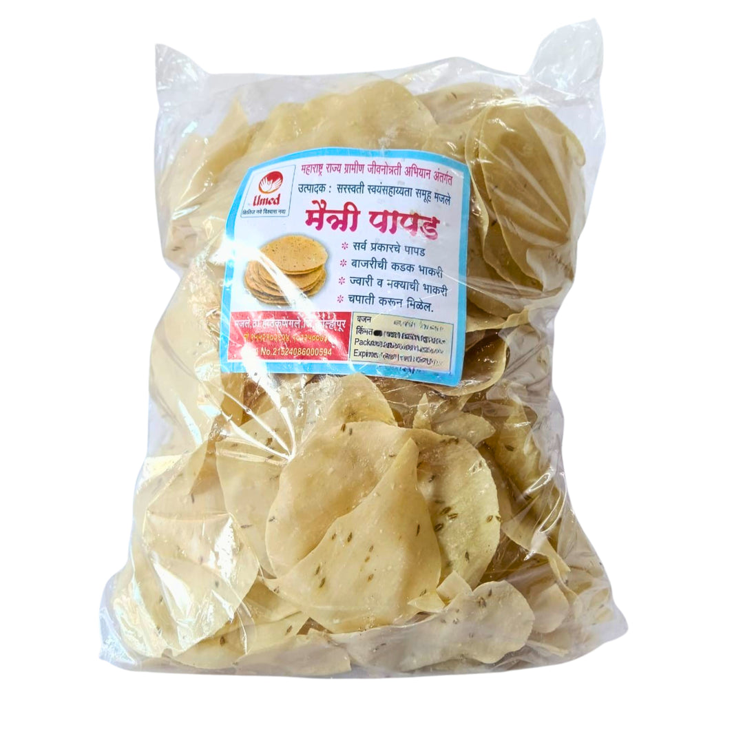 MAITRI Rice Shabu Papad, Made By Saraswati SHG, Natural Ingredients, No Artificial Chemical, Pack of 500 gms