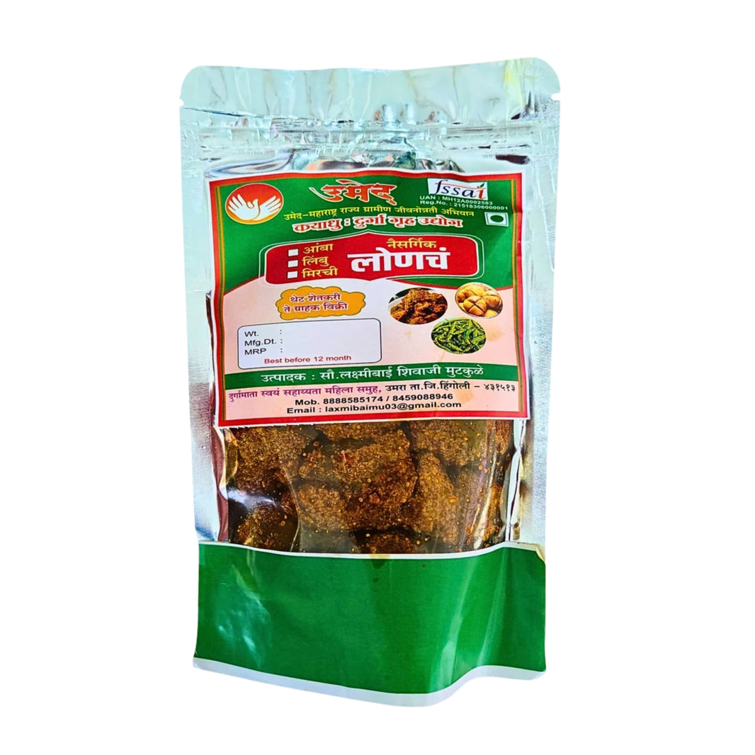 KAYADU DURGA GRUH UDYOG – Amba Lonche - tangy, spicy, traditional - Pack of 250 gm