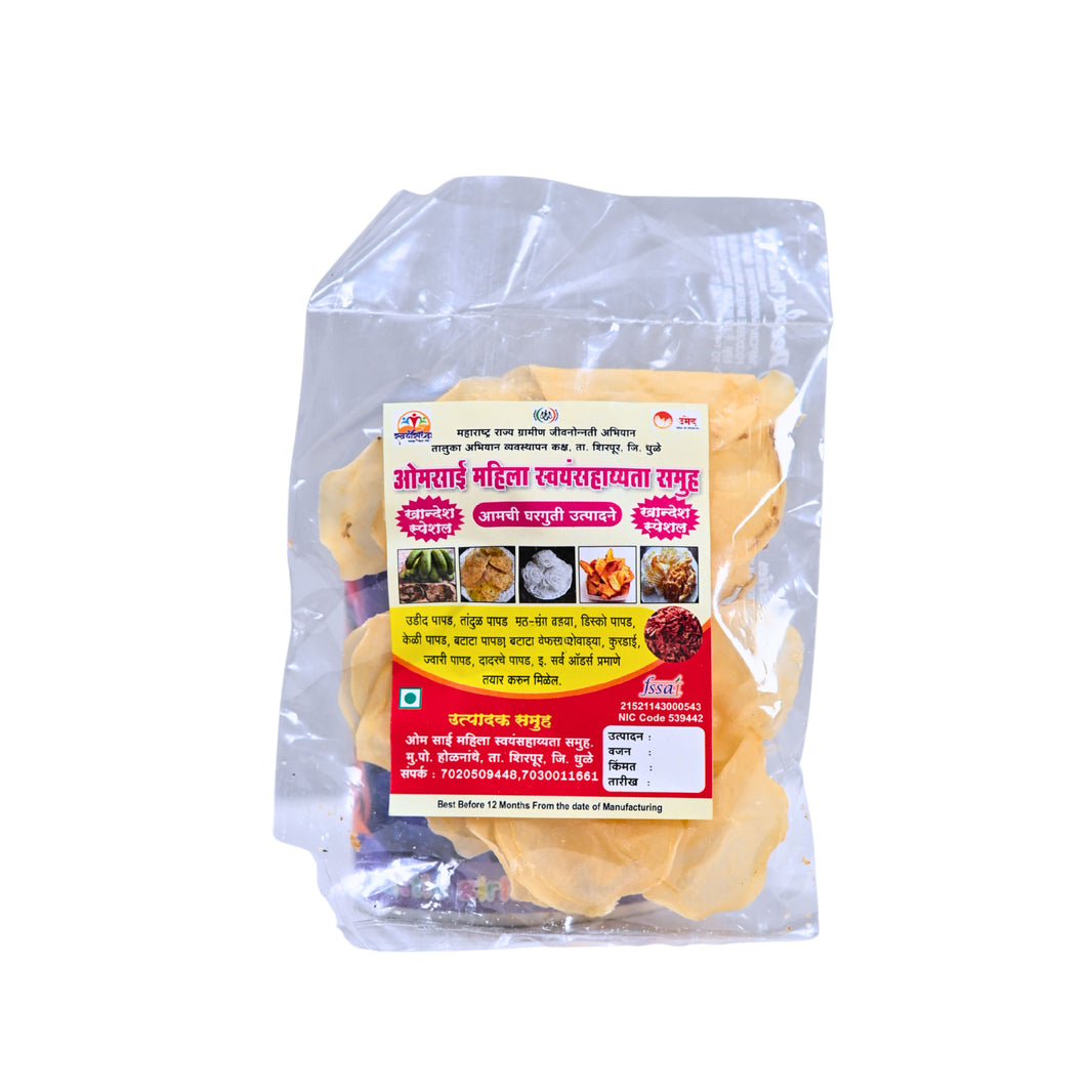 OM SAI - Batata Papad | Natural, Authentic, No Chemicals, No Artificial Color | 250 gm