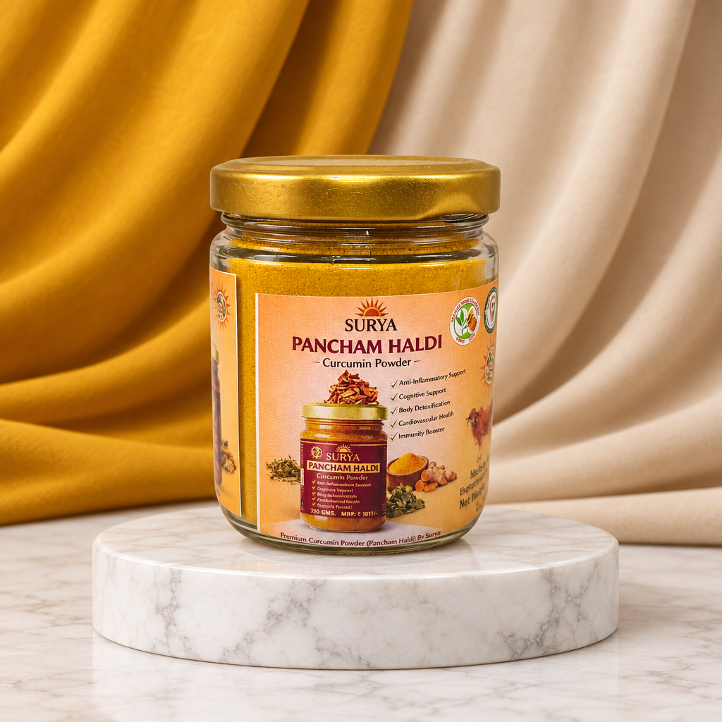 SURYA Pancham Halad Pack Of 100gm Premium Turmeric Product Traditional Culinary And Ritual Use
