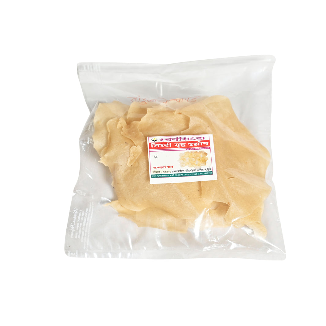 SIDDHI GRUH UDYOG Dadar Papad Pack Of 1000gm Traditional Ready To Fry Crispy Homemade Authentic Taste Meal Accompaniment Premium Quality