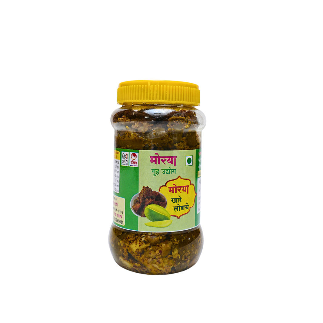 MORYA, Khare Lonche – Sour Raw Mango Pickle, Natural Ingredient, No Artificial Essence, Pack of 500 gms