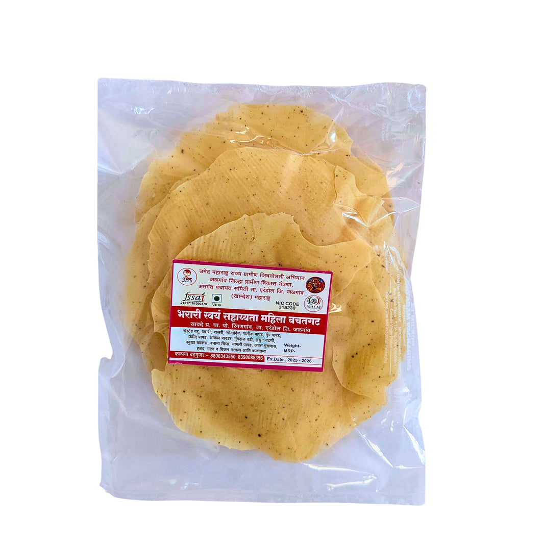 BHARARI - LASUN PAPAD | Authentic, Freshly Made, No Artificial Flavor, Healthy Snack | 1000 GM