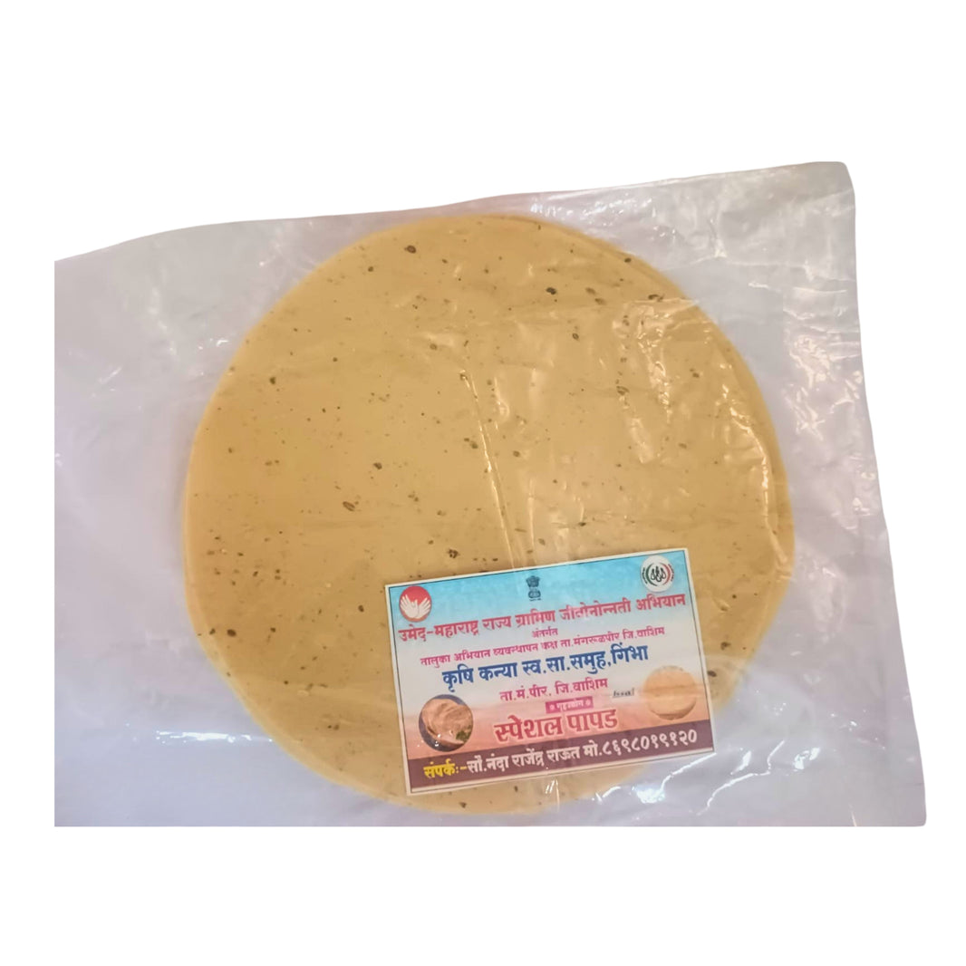 KRUSHI KANYA – udid Mung Mix papad - Premium Quality, Handmade with Care, Authentic, Durable - Pack of 250 gm