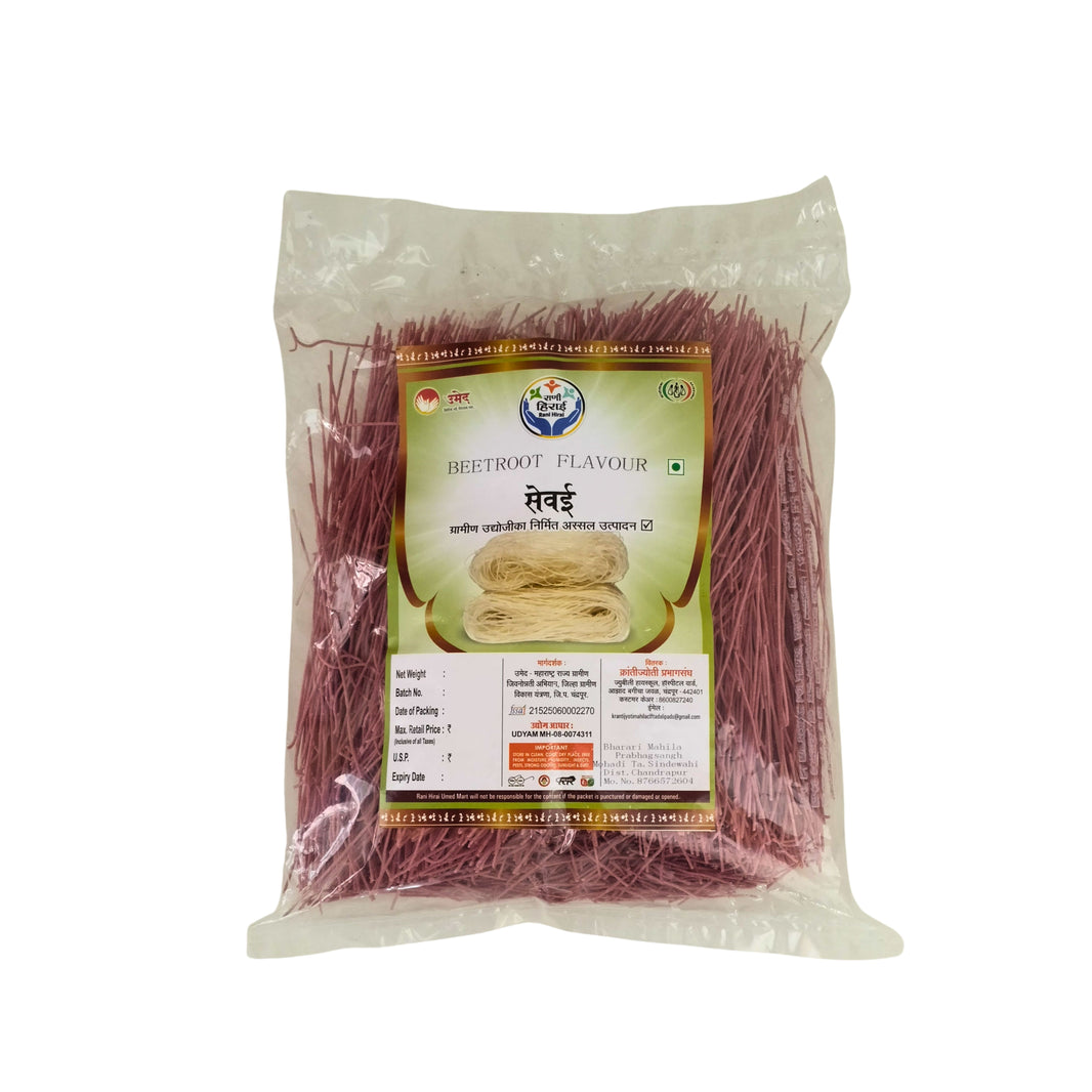RANI HIRAI Beetroot Vermicelli Sewai Beetroot Flavour Pack Of 250gm Colorful Traditional Vermicelli Sweet Savory Preparation Authentic Quality