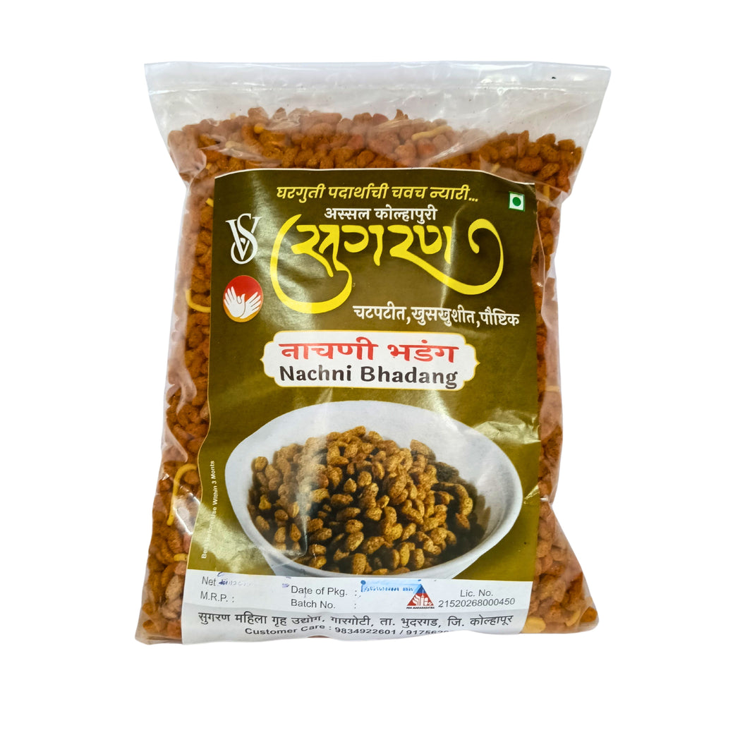 SUGRAN FOODS, Nachani Bhadang, Made By Natural Ingredients, No Artificial, Flavour, Pack of 250 gm