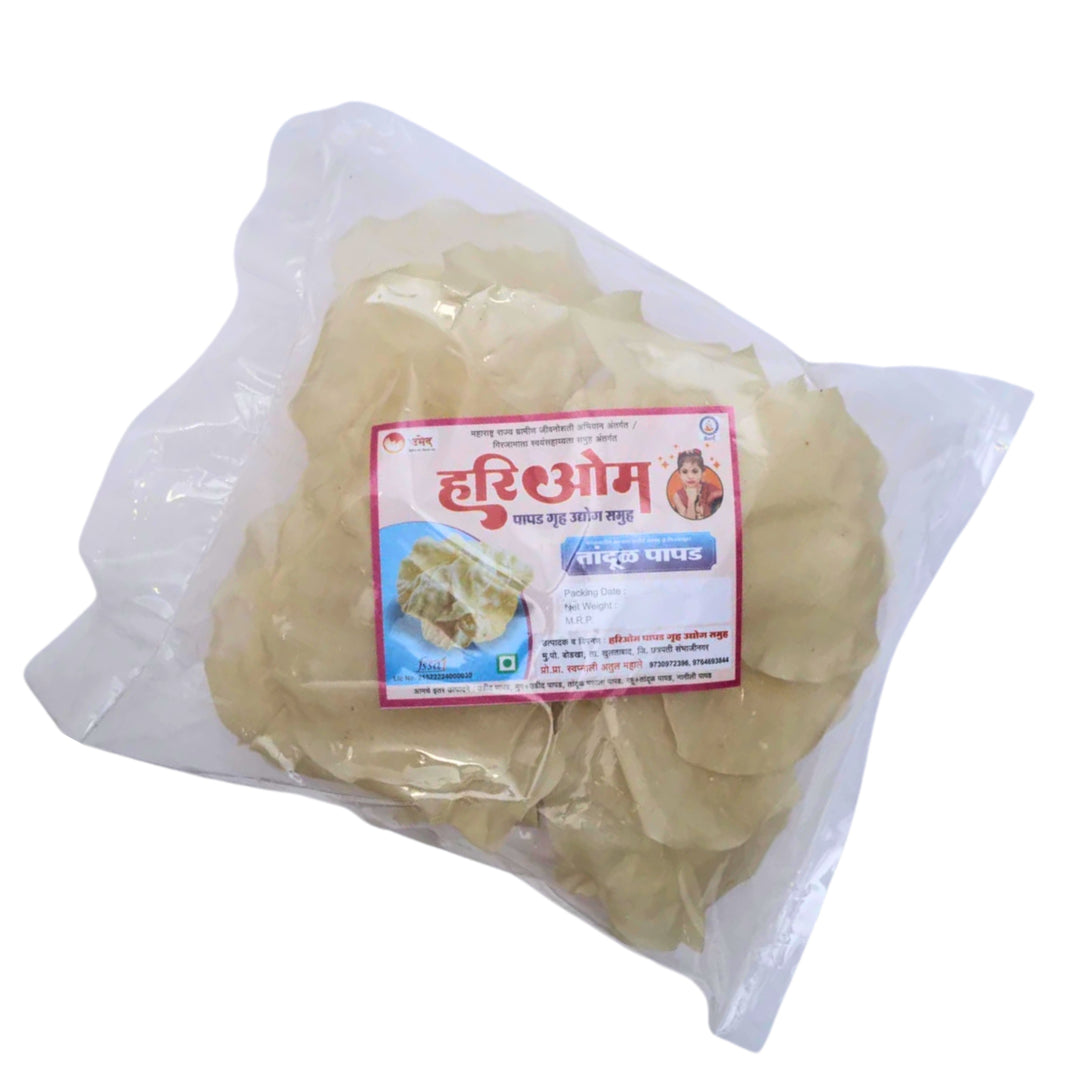 GIRJAMATA, Masala Rice Papad, Made By Natural Ingredients, No Artificial Chemical, Pack of 200 gms