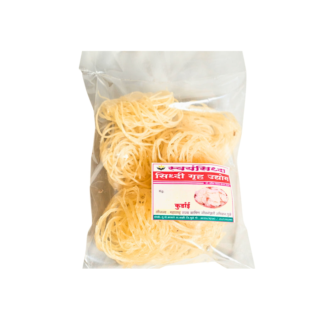 SIDDHI GRUH UDYOG Kurdai Pack Of 500gm Traditional Sun Dried Ready To Fry Crispy Homemade Authentic Snack Premium Quality