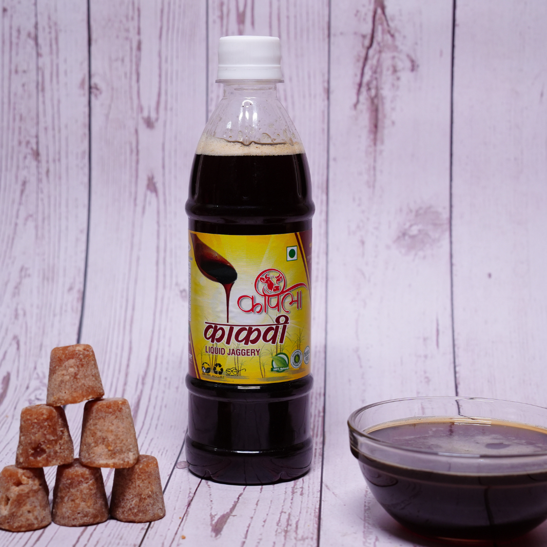KAPILA Pure Deshi Gul Kakavi (Pure Liquid Jaggery), Natural, Chemical Free, 450ml Bottle