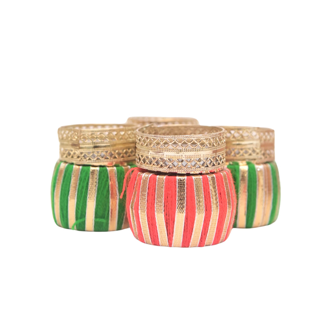 SNEHAL'S CRAFT House Circle Candle Holder, 4x4, Made By Krantijyoti SHG, Pack of 2 Pieces