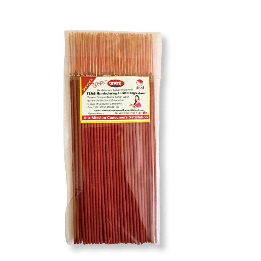 JANAI Agarbatti Intense Stick , Made By Natural ingredients , No Artificial Essence, Pack of 40 sticks