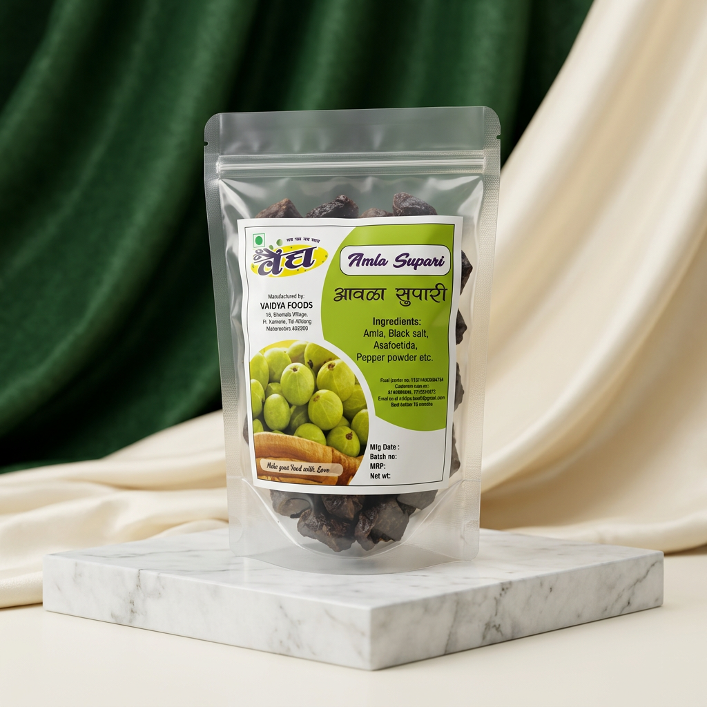 VAIDYA Amla Supari, 40 g | No Artificial Flavour