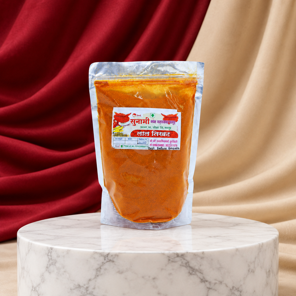 SUNAMI, Red Chilli Powder, Lal Tikhat, Sunami SHG, No Added Colours & No Preservatives, Pack Of 250 gm