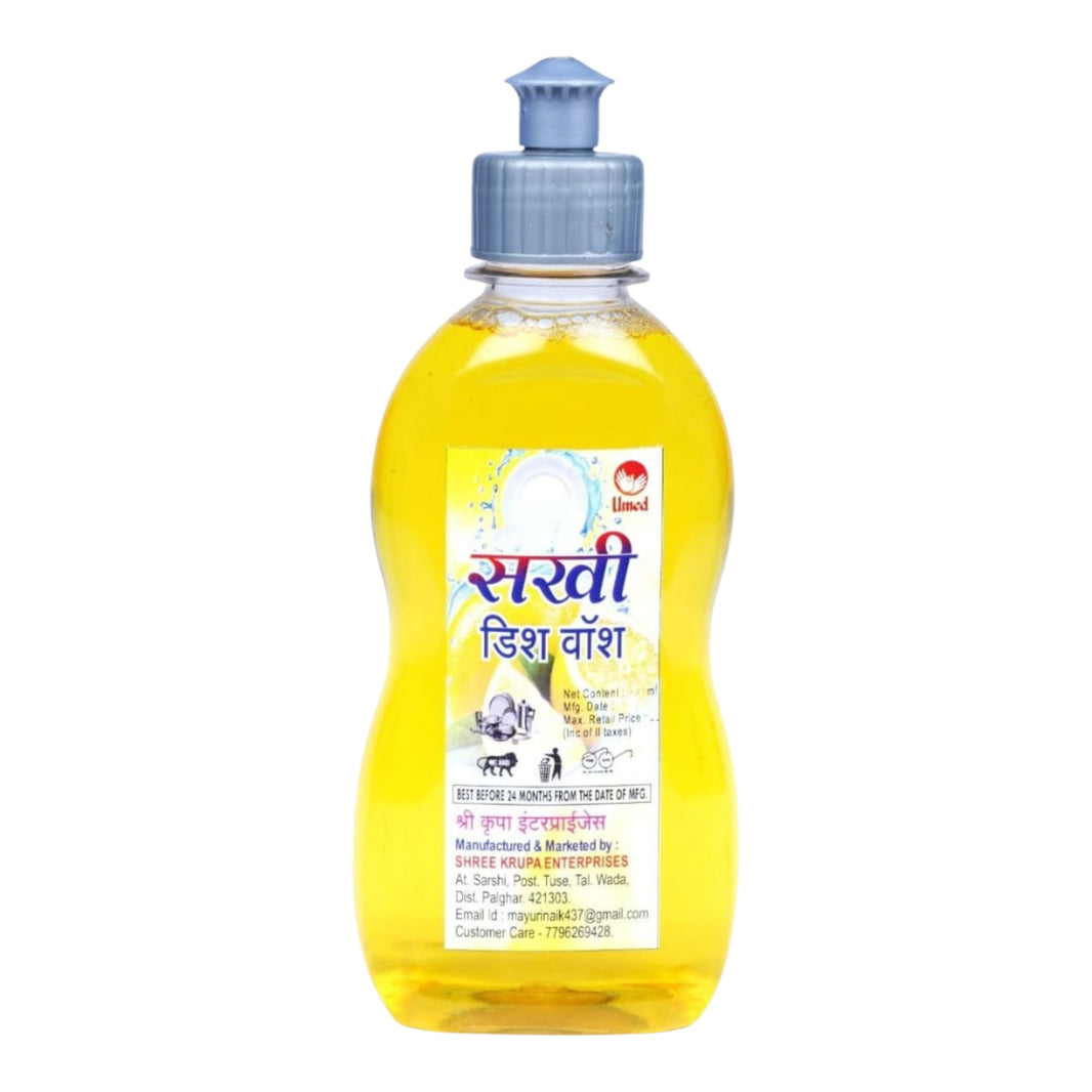 SHREE KRUPA Sakhi Dish Wash | Perfect for Daily Use, Rich Aroma, Chemical-Free, High Nutritional Value | Pack of 1000ml