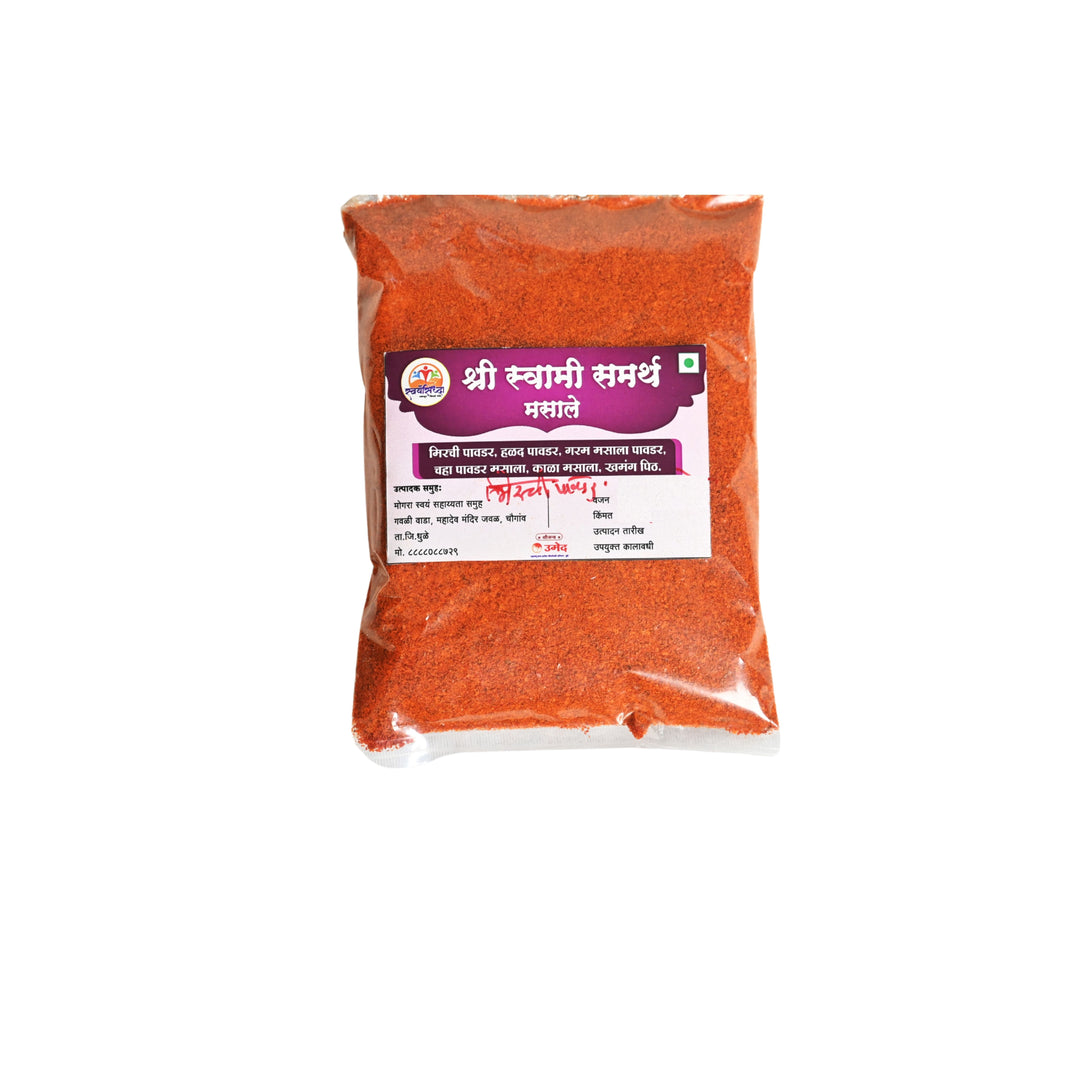 SHREE SWAMI SAMARTH Mirchi Powder Pack Of 500gm Premium Red Chilli Rich Colour Bold Flavour Fresh Aroma Daily Cooking
