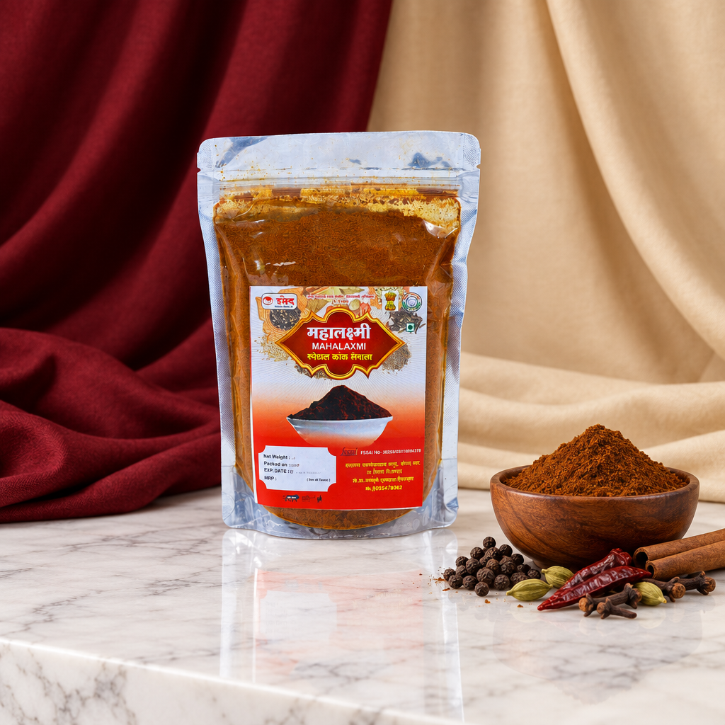MAHALAKSHMI, Kala Masala, Dattatray SHG, No Added Colours & No Preservatives, Pack Of 1000gm