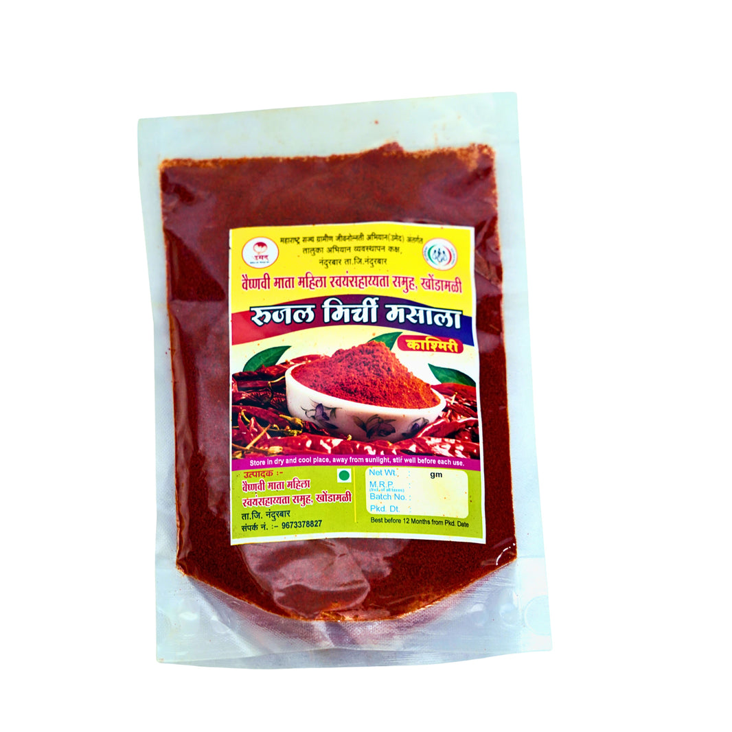 RUJAL MIRCHI MASALA Kashmiri Mirchi Powder Pack of 500 gm Mild Red Chilli Powder