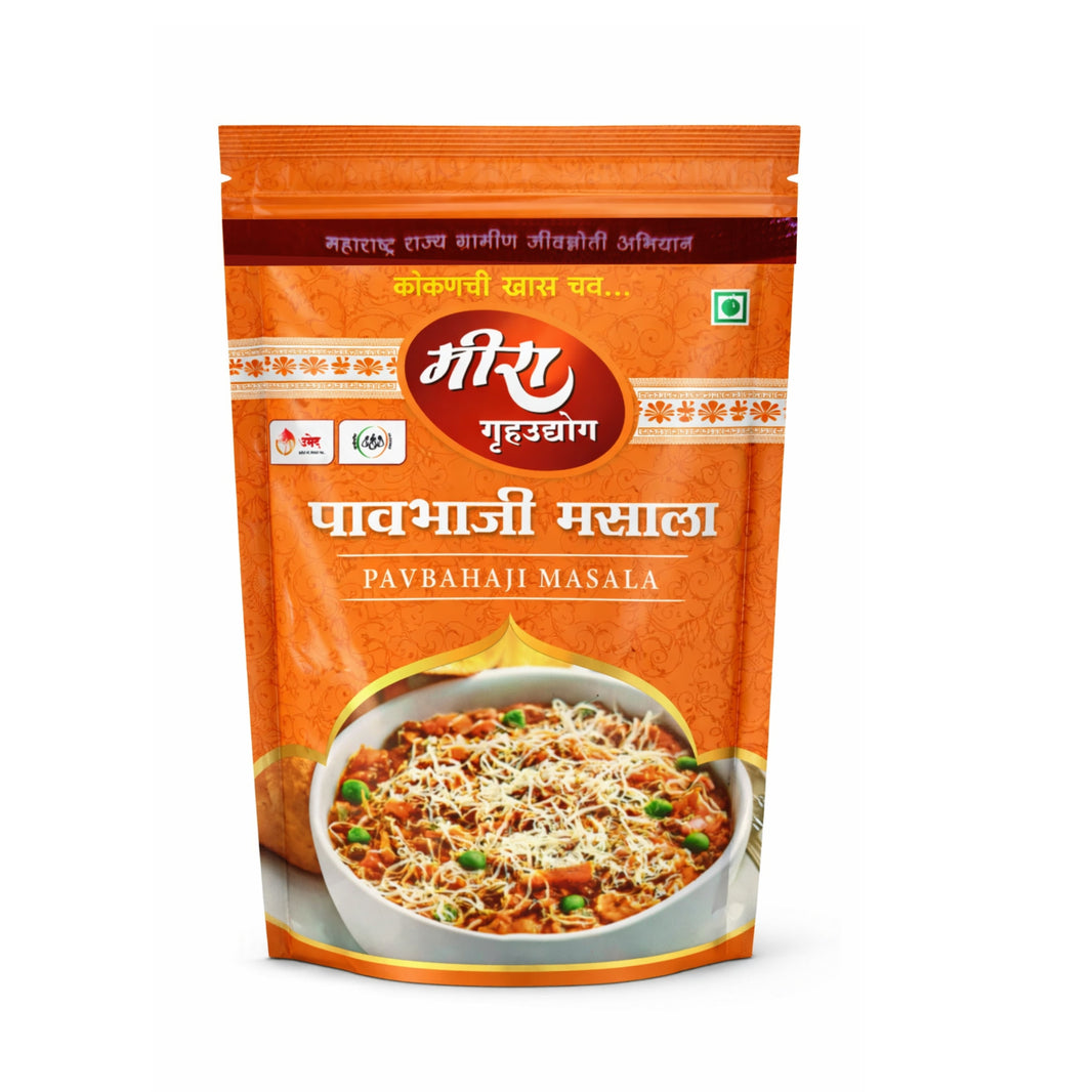 Meera Pav Bhaji Masala Mumbai Style Spice Blend for Street Food Taste Rich Aroma SHG Made Kitchen Essential Pack of 200 gm