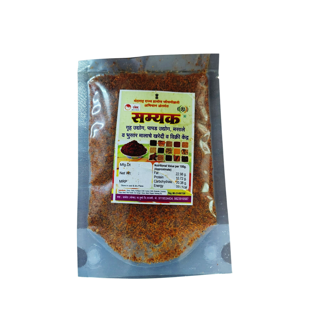 SAMYAK Shendana Chatani Pack Of 250g Traditional Peanut Chutney Authentic Maharashtrian Flavor