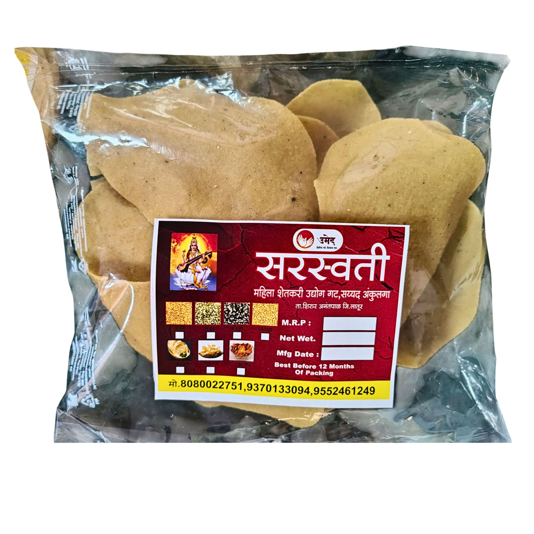 SRASWATI Poha Papad Traditional Rice Flakes Papad Crispy Texture Chemical Free 250 gm