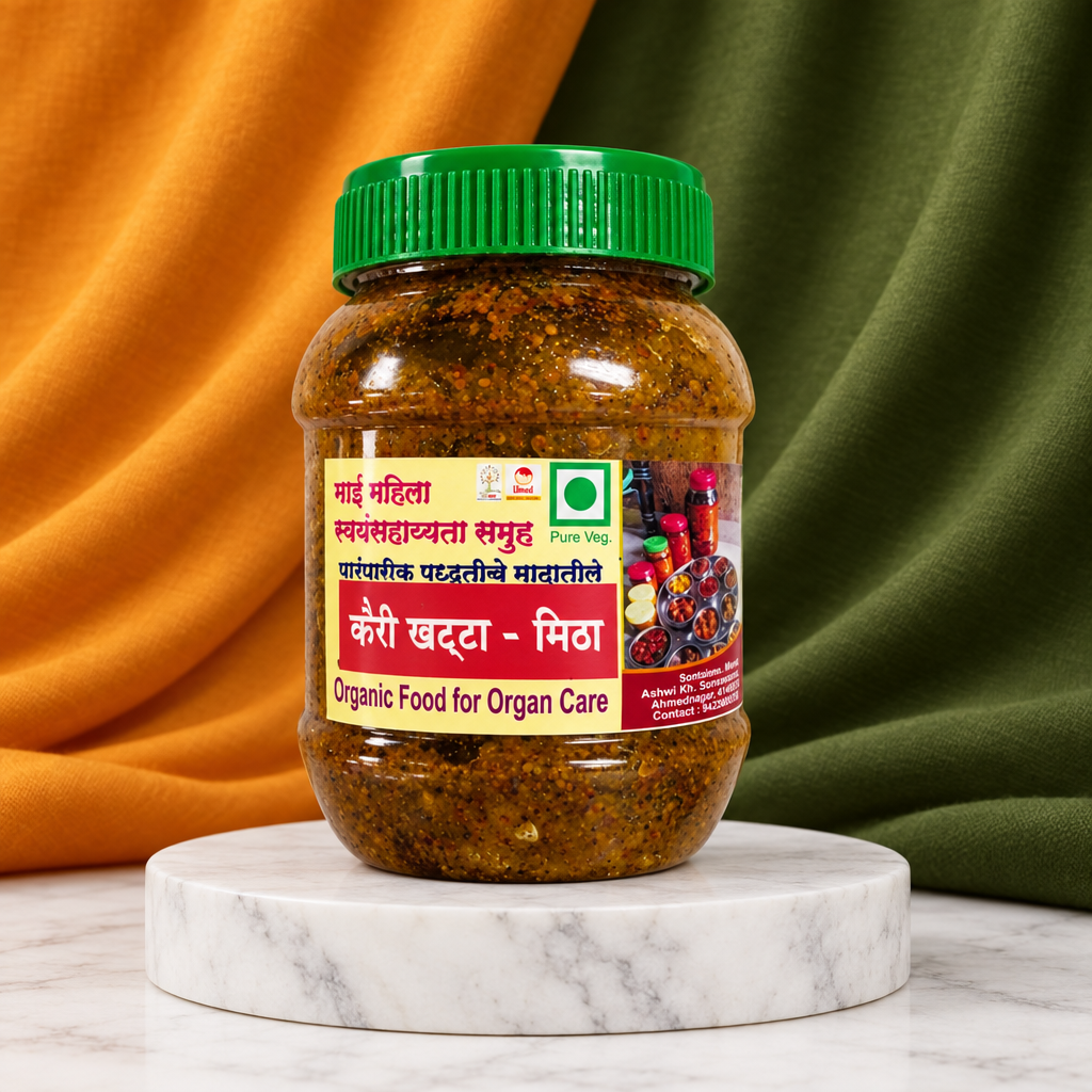 MAI, Tangy Raw Mango Pickle, Natural Ingredient, No Artificial Essence, Pack of 1000 gms