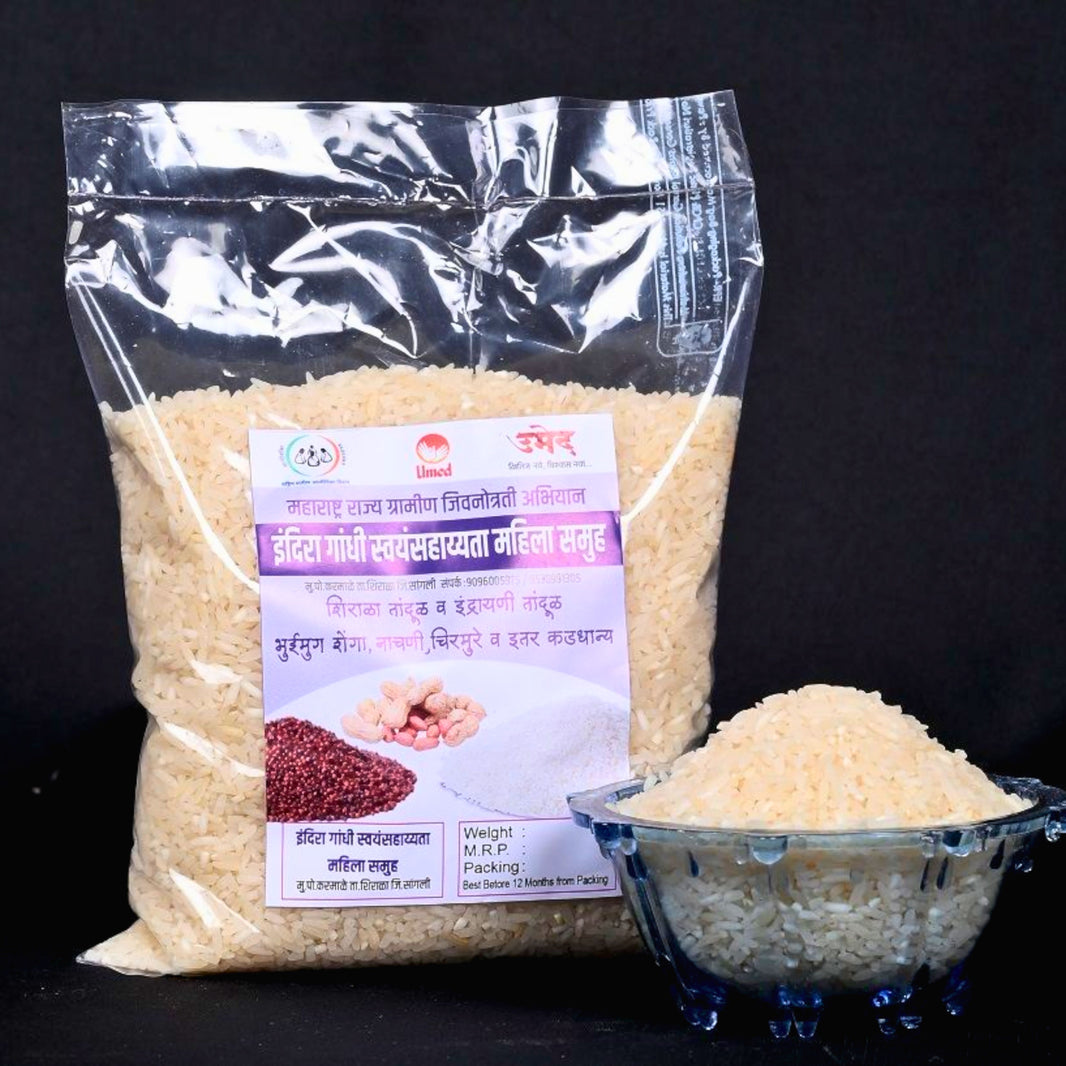 INDIRA GANDHI MAHILA SHG Shirala Rice Rice Pack of 1000gm