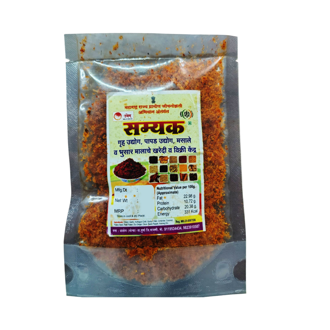 SAMYAK Javas Chatani Pack Of 250g Traditional Flaxseed Chutney Authentic Maharashtrian Flavor