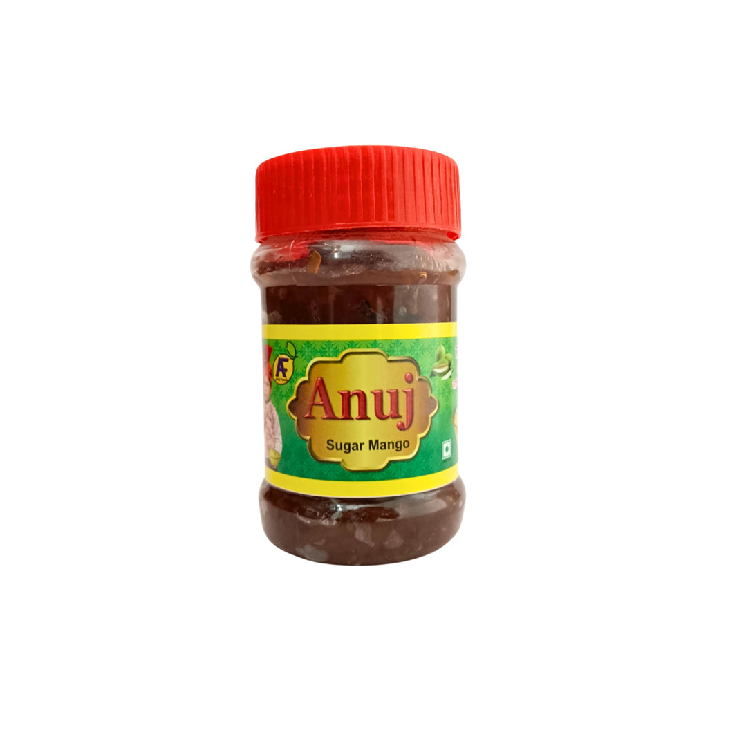 ANUJ FOODS Sugar Mango, Sakhar Amba, Made By Natural Ingredients, No Artificial Flavours, Pack of 200 gms