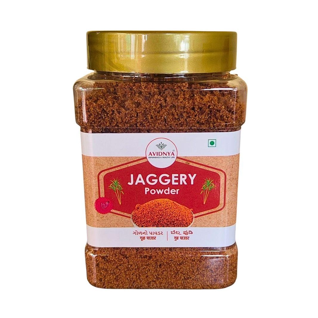 AHILYA MAHILA SHG, AVIDNYA FOODS Jaggery Powder Handmade with Care, Authentic Taste, Preservative-Free Pack of 500gm