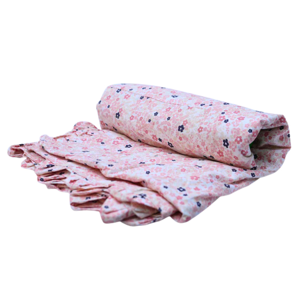 SAKSHAM Traditional Handwoven Pink Cotton Blanket Pack of 1 No 7ft