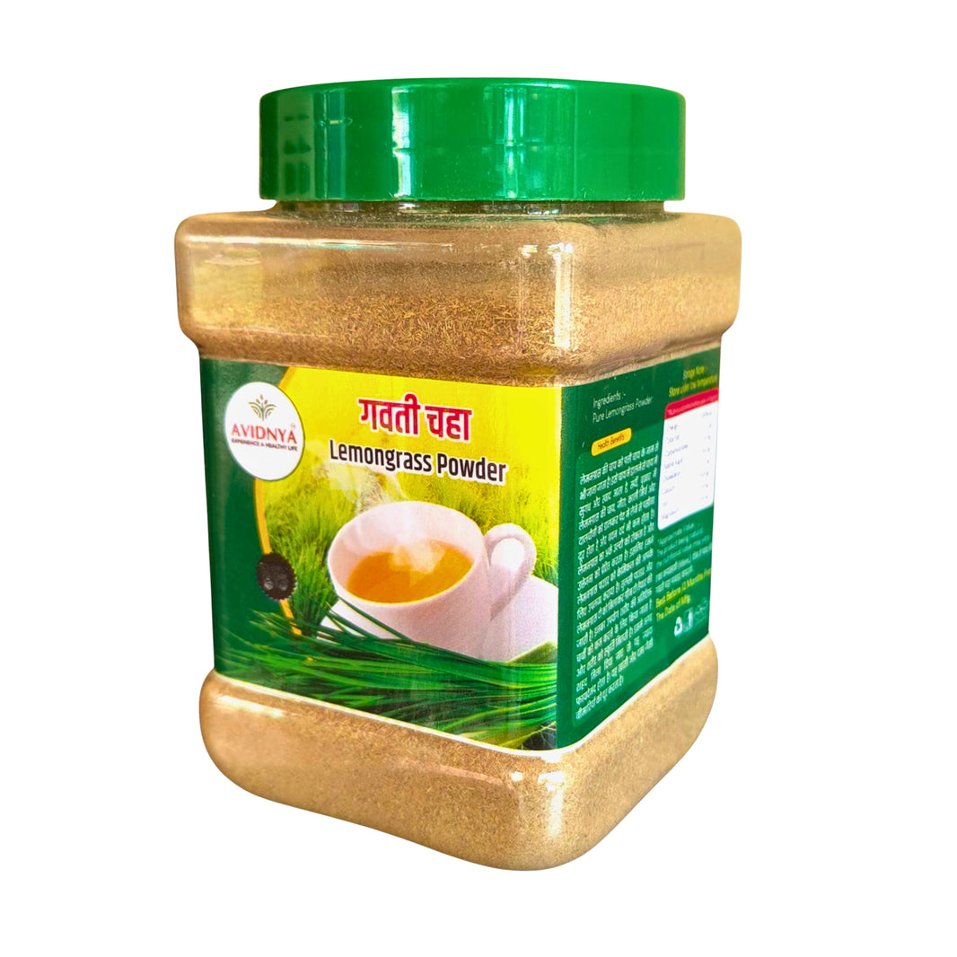 AHILYA MAHILA SHG, AVIDNYA FOODS Lemongrass Powder Handmade with Care, Authentic Taste, Preservative-Free Pack of 125gm