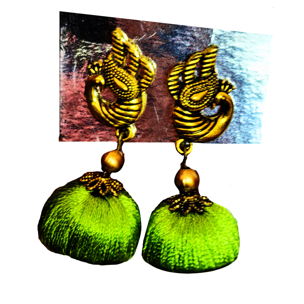 BHARARI – Silk Thread Jhumka | Premium Quality, Handmade with Care, Authentic, Durable | Pack of 1 PCS