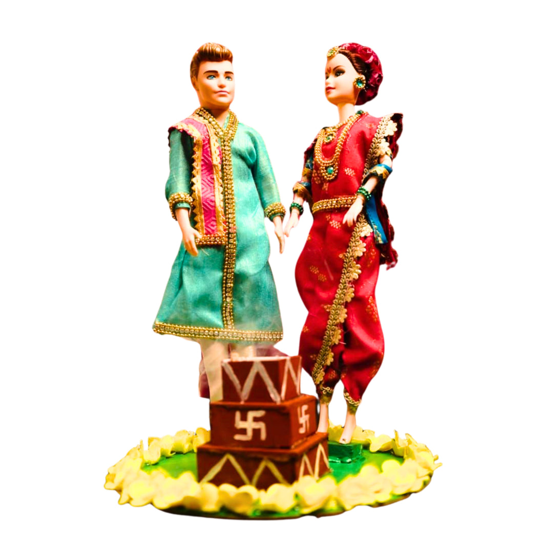 AADHAR MAHILA SHG – Handcraft Couple Set (Morpankhi) Handmade with Care, Premium Quality, Durable Design Pack of 1 Piece