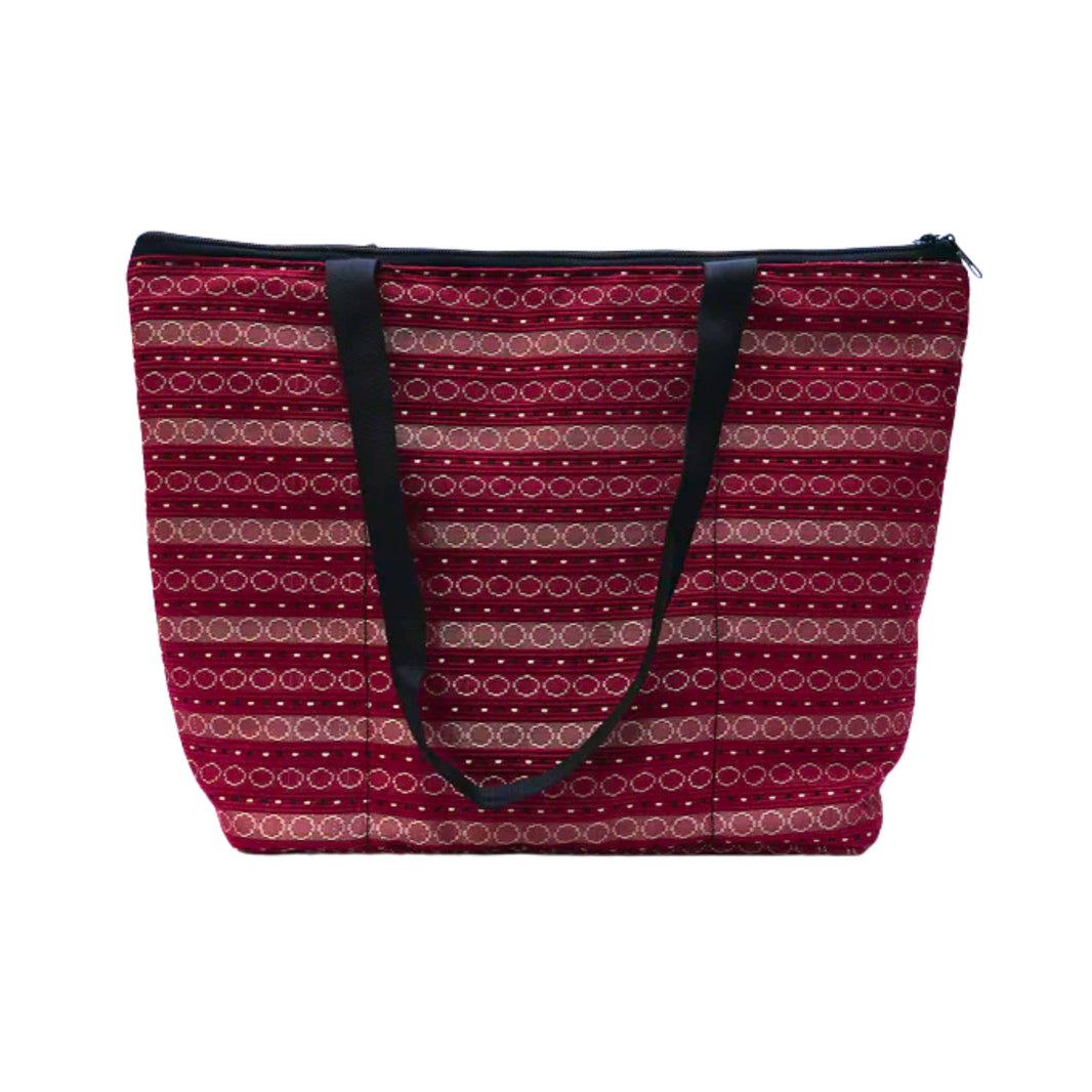 Saksham, Maroon Shopping Bag, Local Craftsmanship, Pack Of 1 no