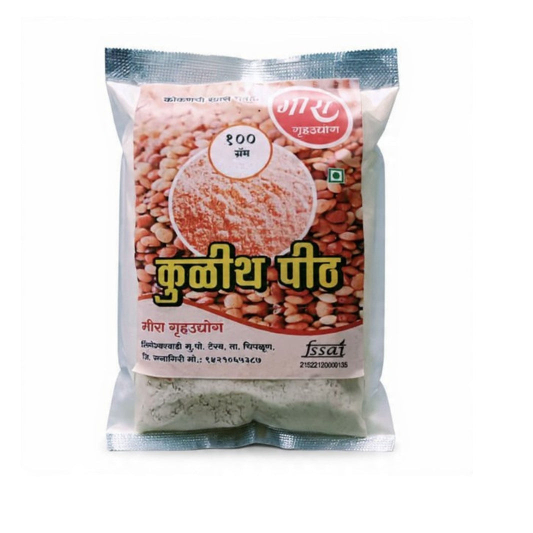 Meera Kulith Pith Traditional Horse Gram Flour for Pithla Soups and Regional Dishes Earthy Taste SHG Made Kitchen Essential Pack of 200 gm