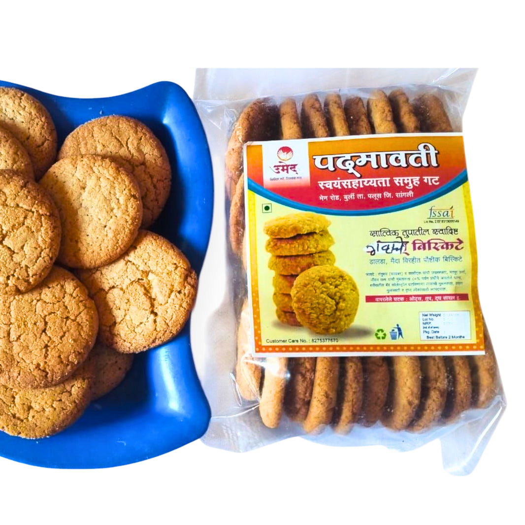 PADMAVATI MAHILA SHG, BURLI Biscuits Handmade with Care, Authentic Taste, Preservative-Free Pack of 250gm