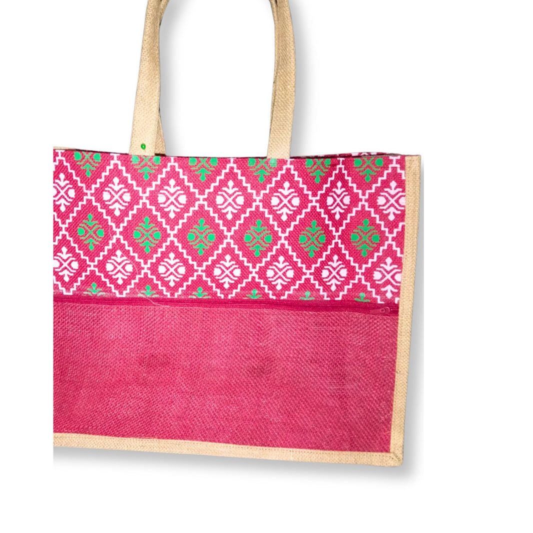 SWADES, Shopping Bag,A, Local Craftsmanship, Pack Of 1 no, 16*18