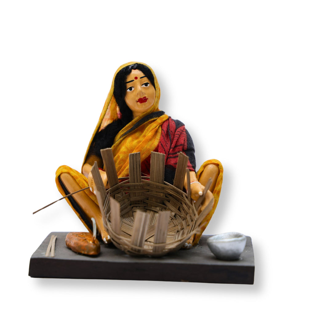 Pragati, Bara Balutedarset, 12 clay statue, made, by, Natural Soil, Local, Craftsmanship, pack of 12