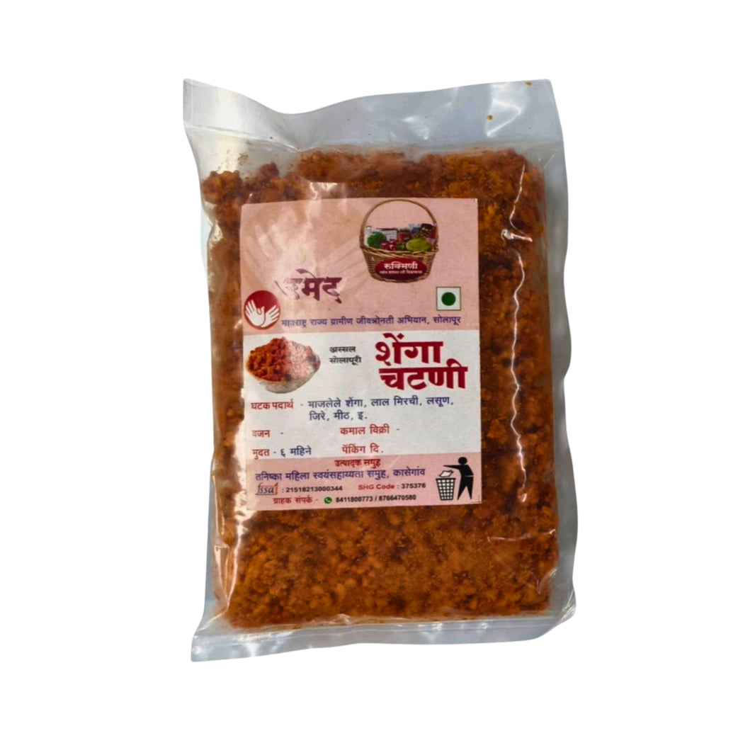 TANISHKA Shenga Chatani Roasted Groundnut Chutney Protein Rich Flavourful Ideal For Daily Traditional Meals 1000 gm