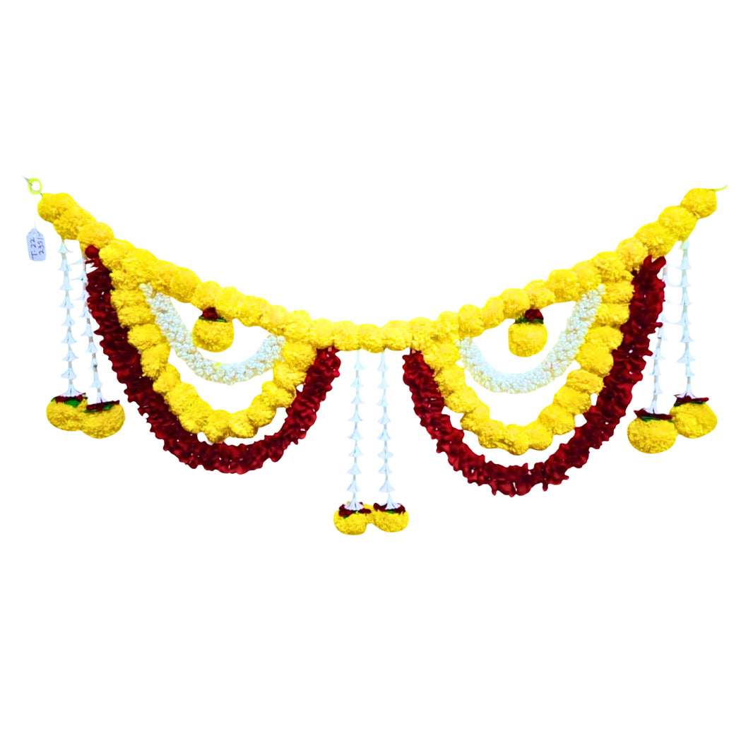 MAHALAXMI MAHILA SHG – Artificial Flowers Toran Premium Quality, Reliable & Durable, Made with Care Pack of 1 Piece