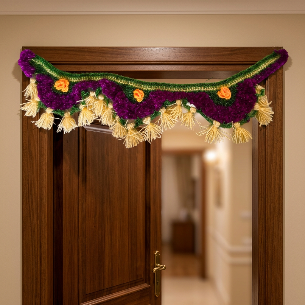 JANAI HASTKALA Curtain Above The Door Pack Of 1 Piece Decorative Entrance Decor Festive Home Styling