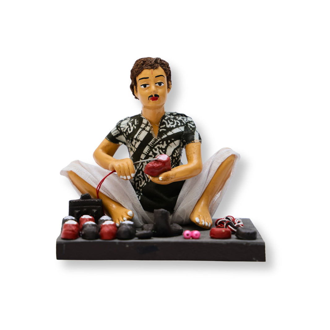 Pragati, Bara Balutedarset, 12 clay statue, made, by, Natural Soil, Local, Craftsmanship, pack of 12
