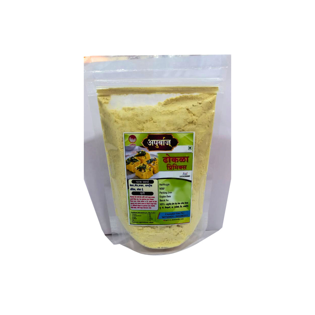 Apurva's Dhokla Flour Gujarati Style Steamed Snack Mix Traditional Recipe Balanced Taste SHG Prepared Kitchen Essential Pack of 200 gm