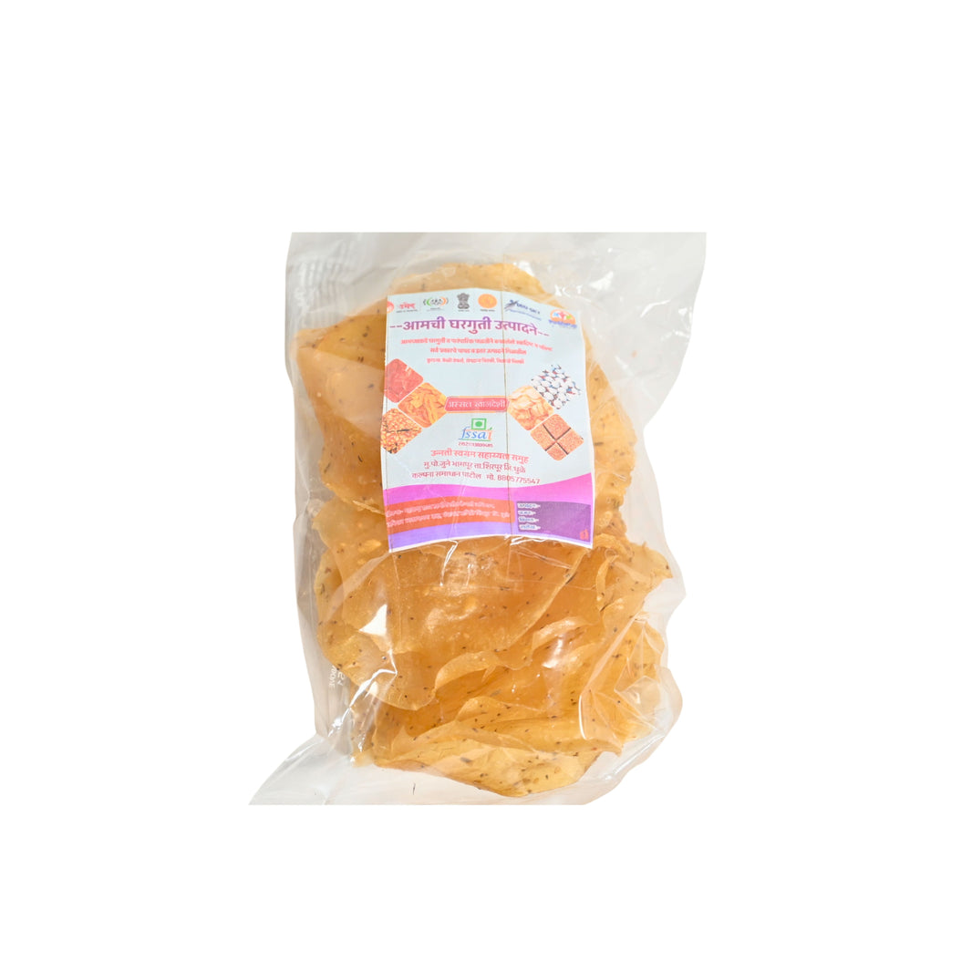 UNNATI PAPAD Gahu Tandul Papad Pack Of 1000gm Traditional Wheat Rice Papad Ready To Fry Crispy Homemade Authentic Taste