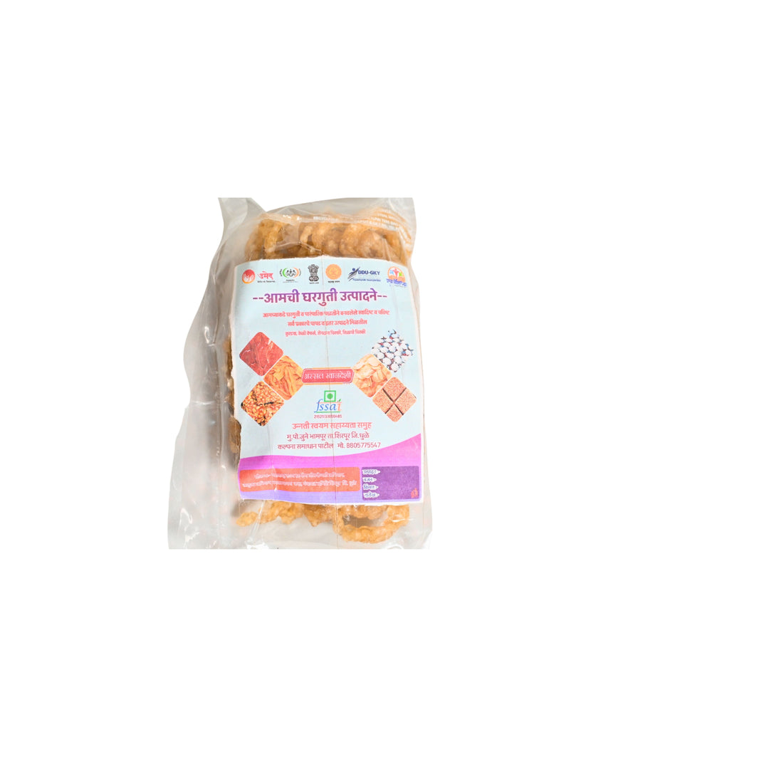 UNNATI PAPAD Shabudana Batata Chakali Pack Of 1000gm Traditional Fasting Snack Crispy Homemade Ready To Eat Authentic Taste