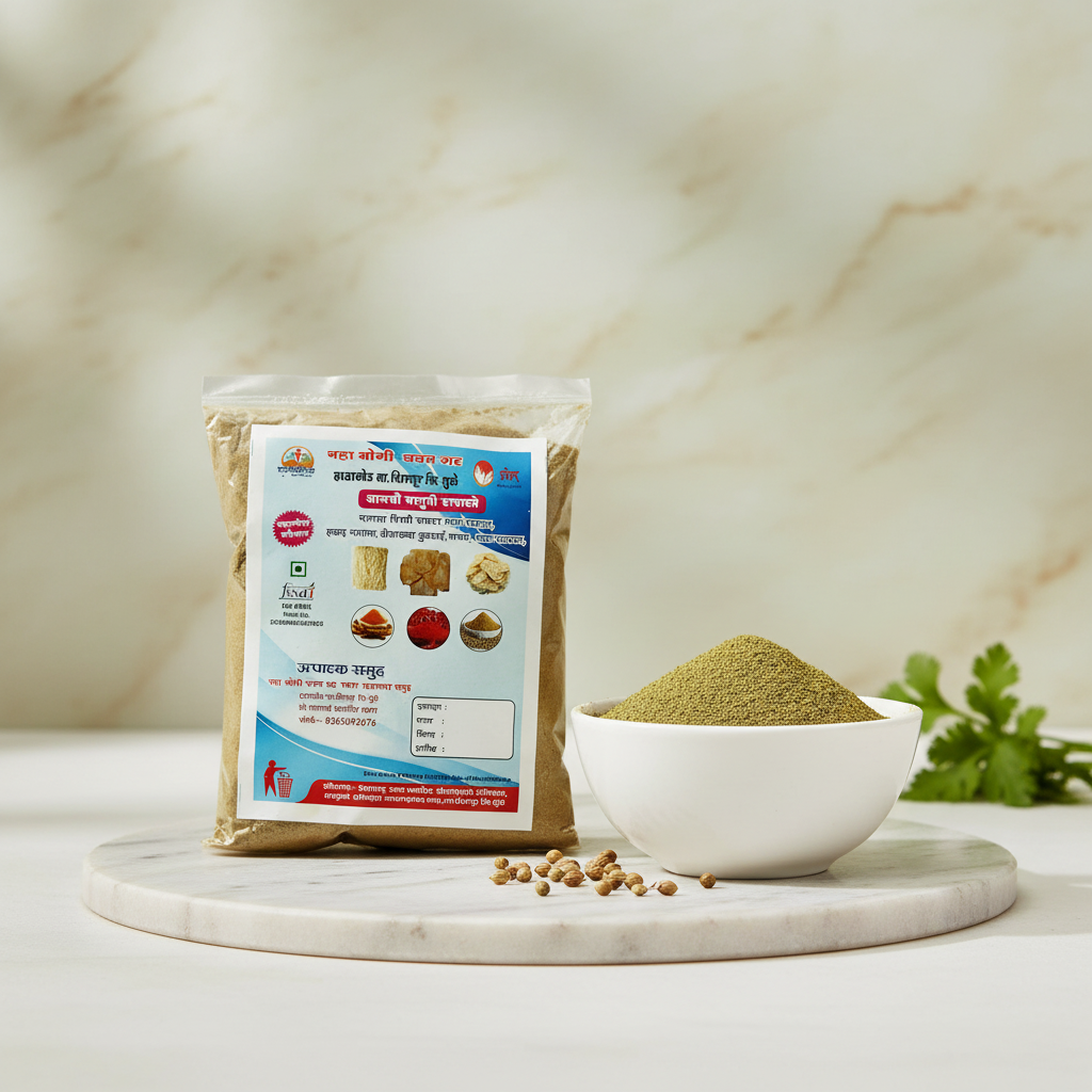 GAVARAN HALAD Dhana Powder Pack Of 500gm Premium Coriander Spice Fresh Aroma Natural Flavour Daily Cooking Essential