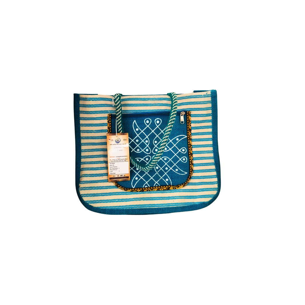 RANI HIRAI Medium Jute Hand Bag Jute Hand Bag M Pack Of 1pcs Eco Friendly Reusable Shopping Carry Bag Authentic Quality