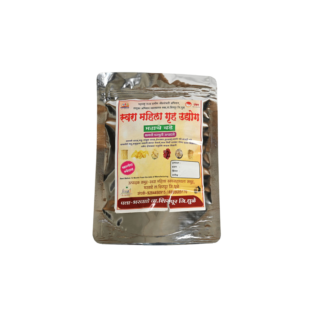 SWARA Math Vada Pack Of 1000gm Traditional Matki Vadi Homemade Authentic Ready To Cook Maharashtrian Premium Quality